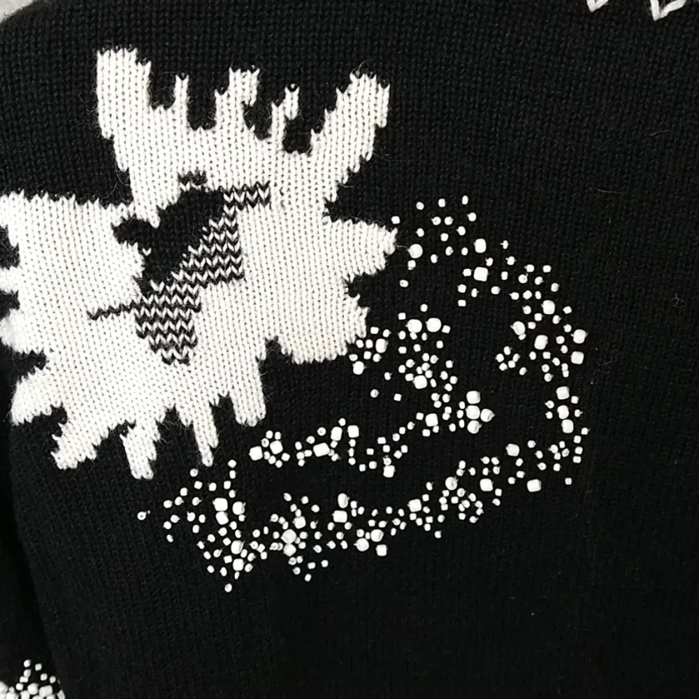 Susan Bristol Black and White Sweater Jacket